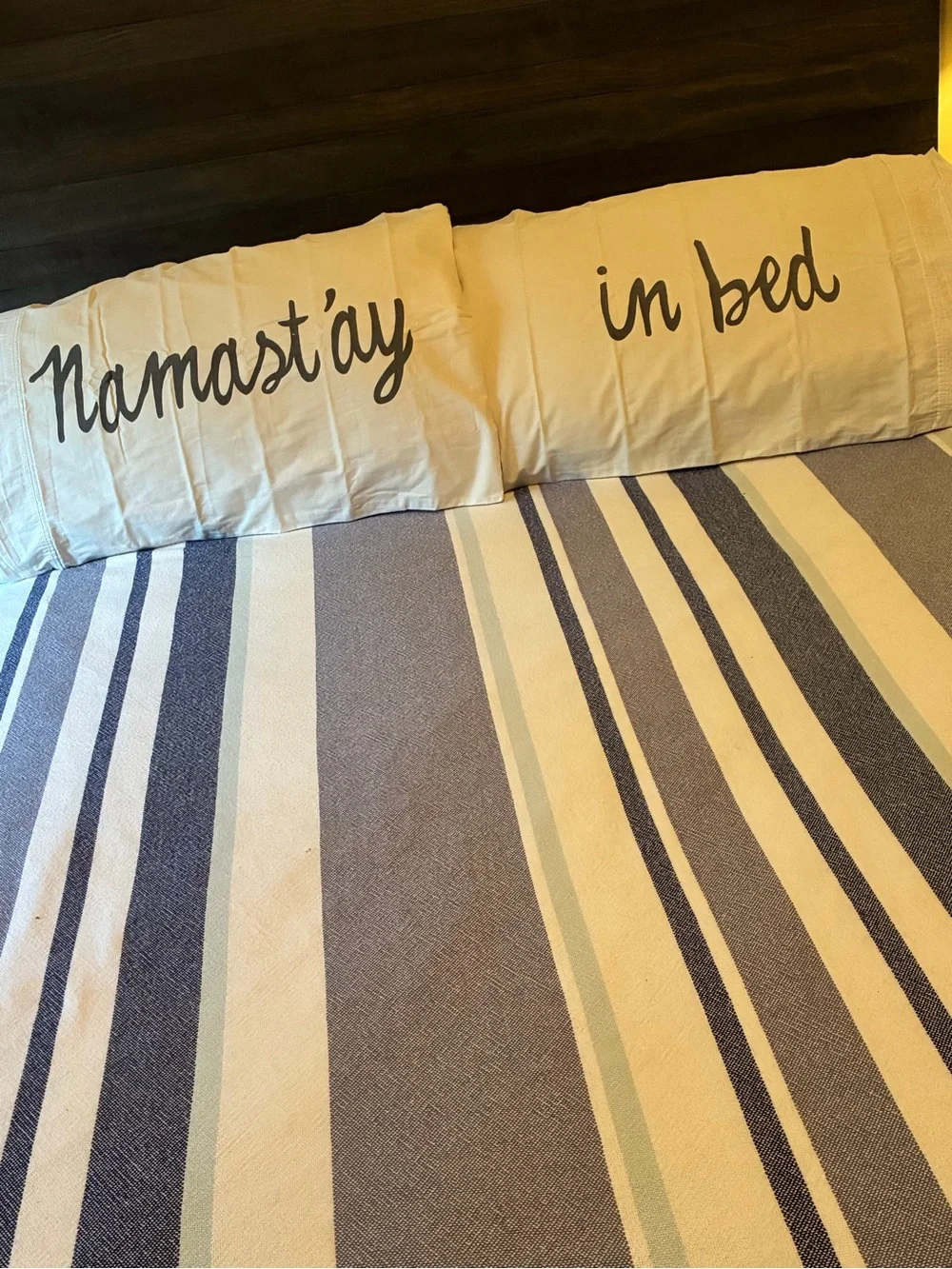 Namastay in bed pillowcases
